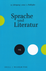 Sprache und Literatur. 51. Jahrgang. Heft 125