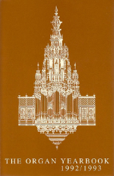 The Organ Yearbook 1992/1993 - Volume XXIII